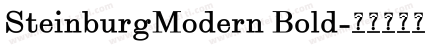 SteinburgModern Bold字体转换